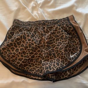 Animal print Nike shorts